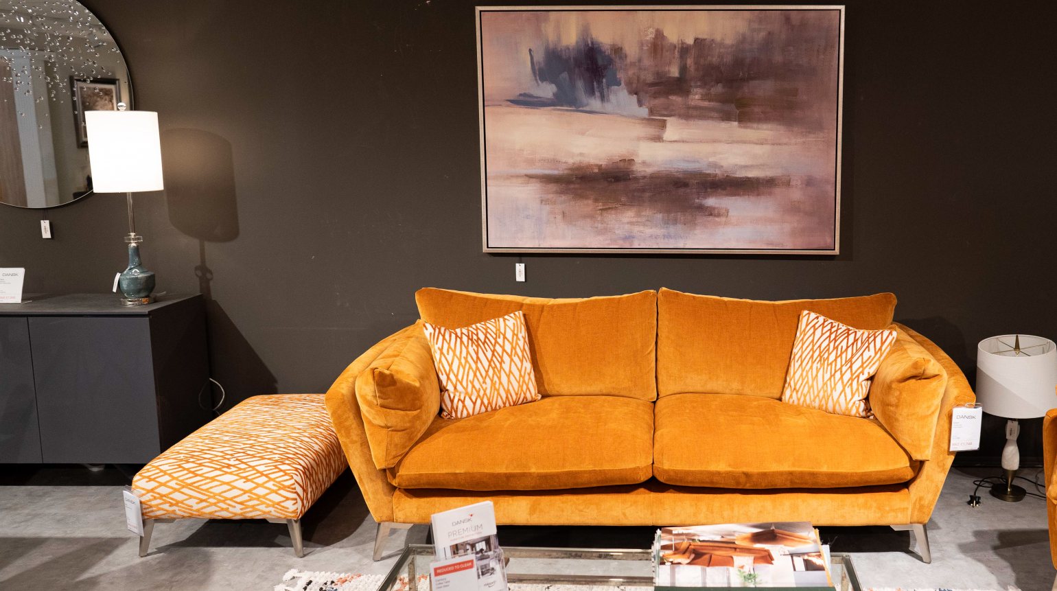 Dansk Orange Sofa